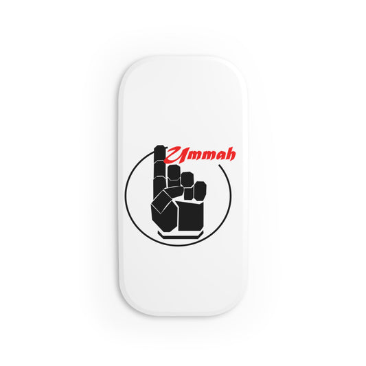 White One Ummah Phone Click-On Grip