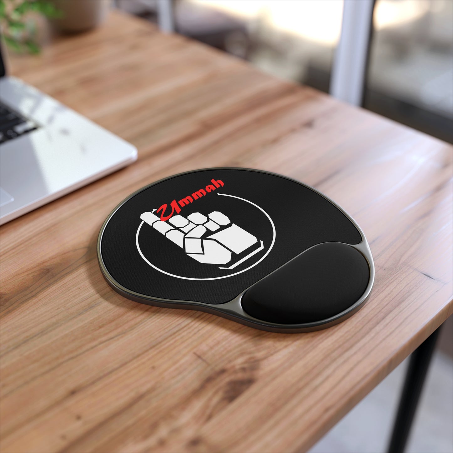 Ergonomic Mouse Pad with Wrist Rest W/ One Ummah Logo