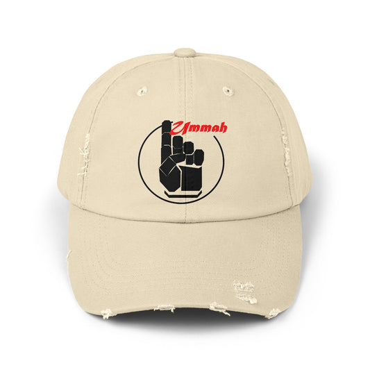 One Ummah Distressed Cap – Worn-In Style, Timeless Message