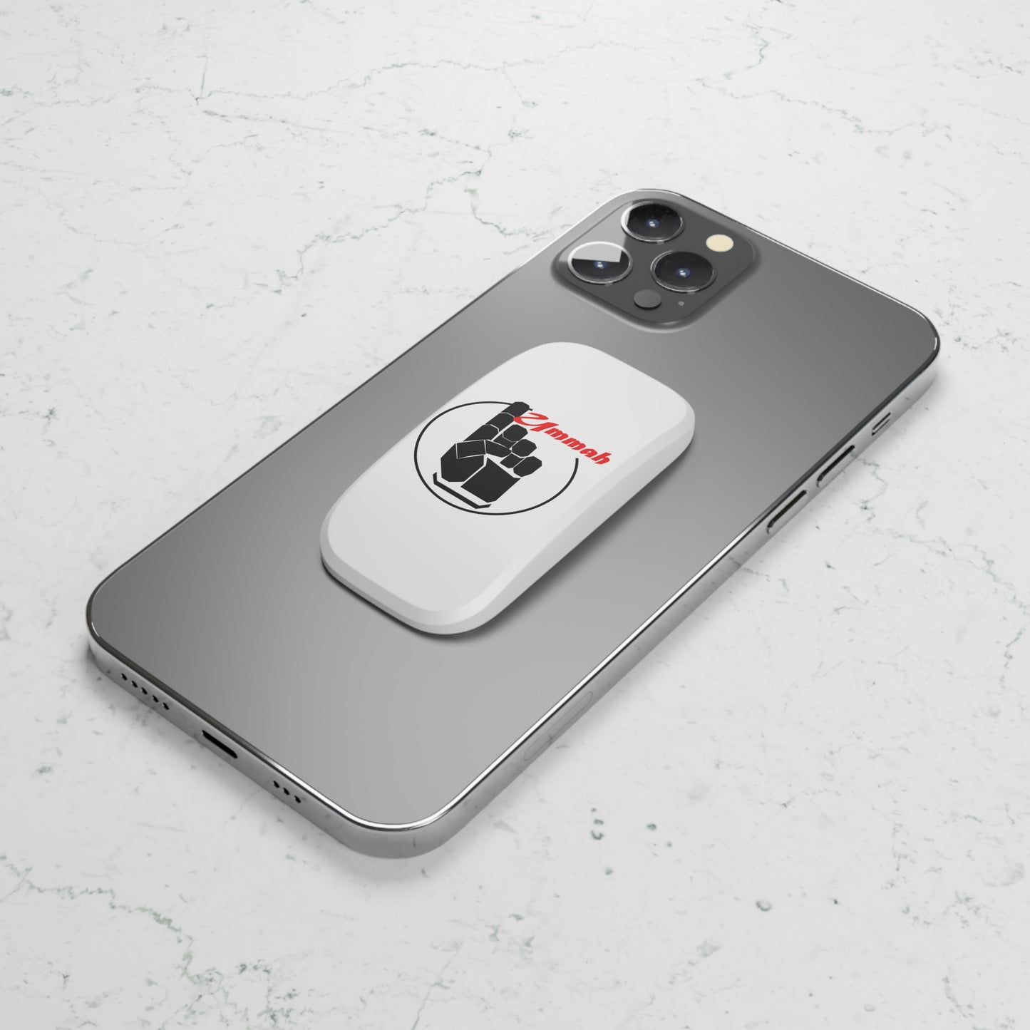 White One Ummah Phone Click-On Grip
