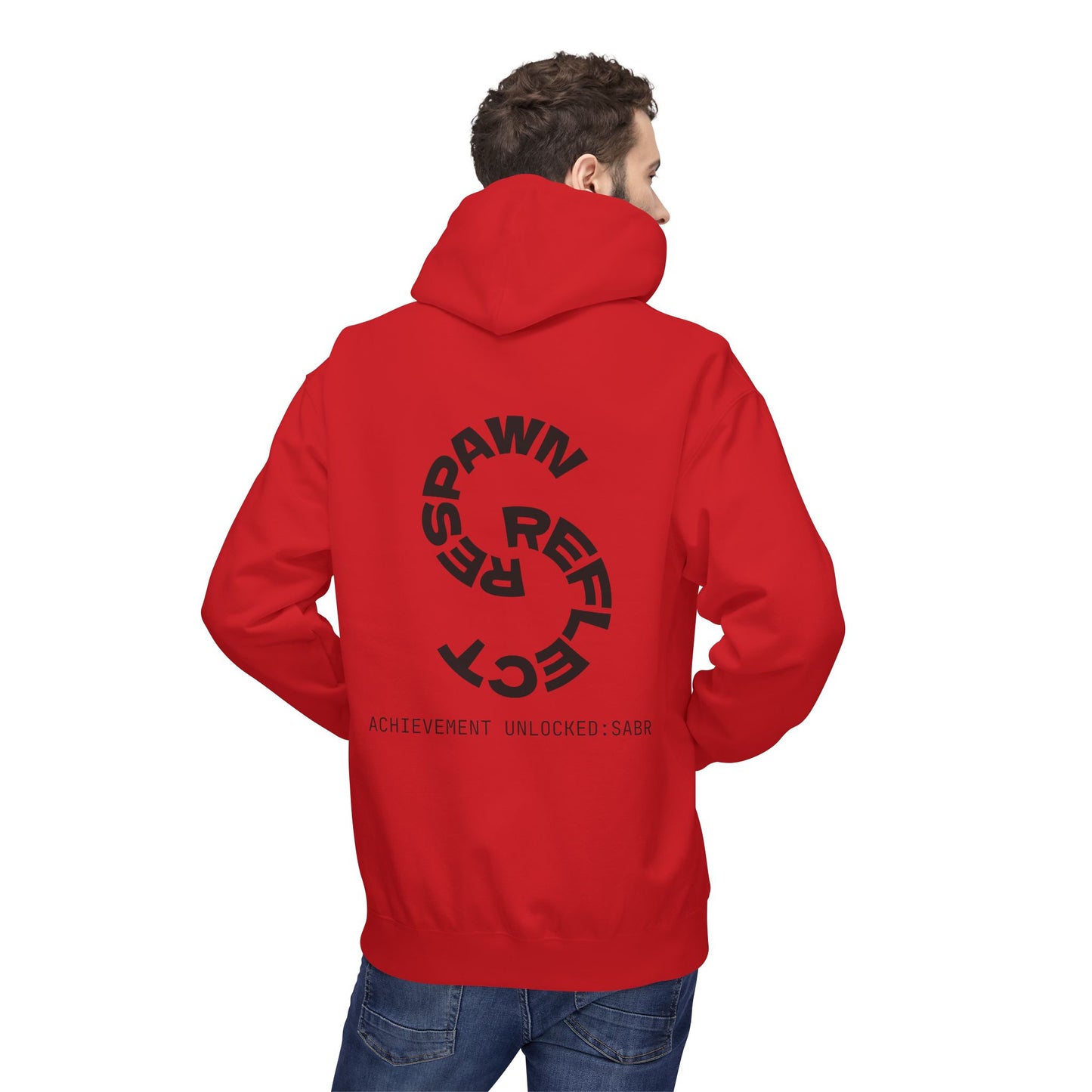Men's Halal Gaming Controller Hoodie — “Gamer” Front Design & ‘Achievement Unlocked: Sabr’ Back Spiral