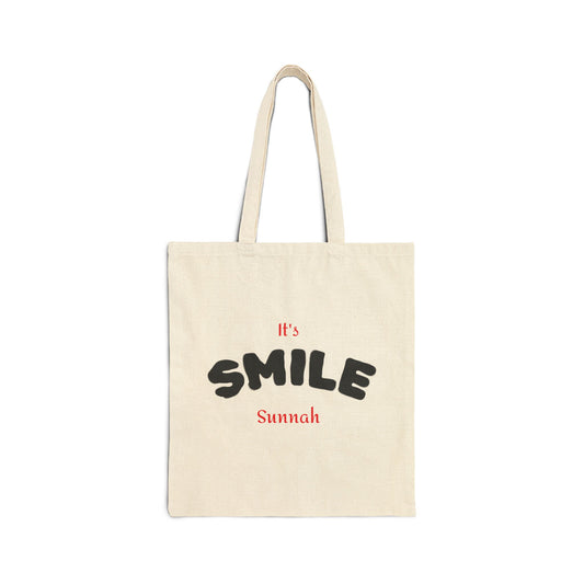 Smile Sunnah Canvas Tote Bag