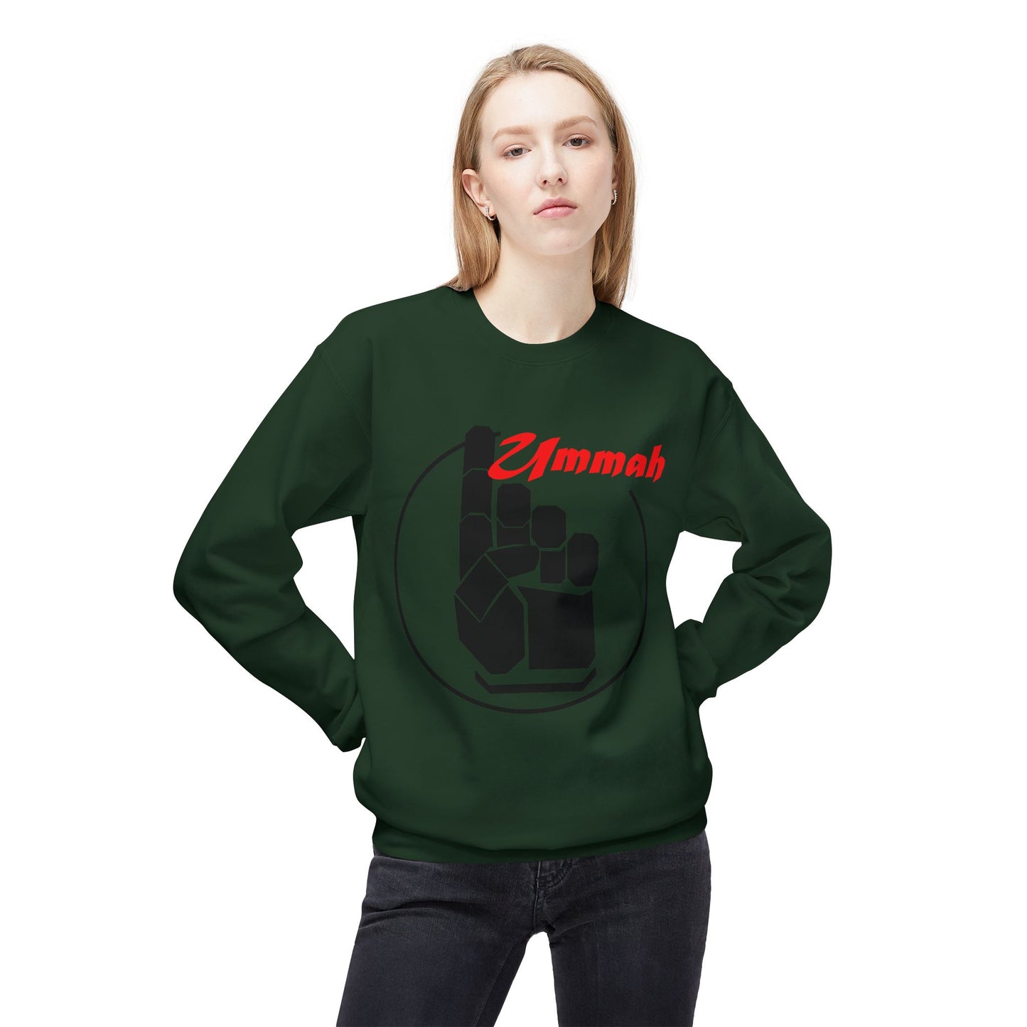 One Ummah Unisex Fleece Sweatshirt – Unity in Comfort