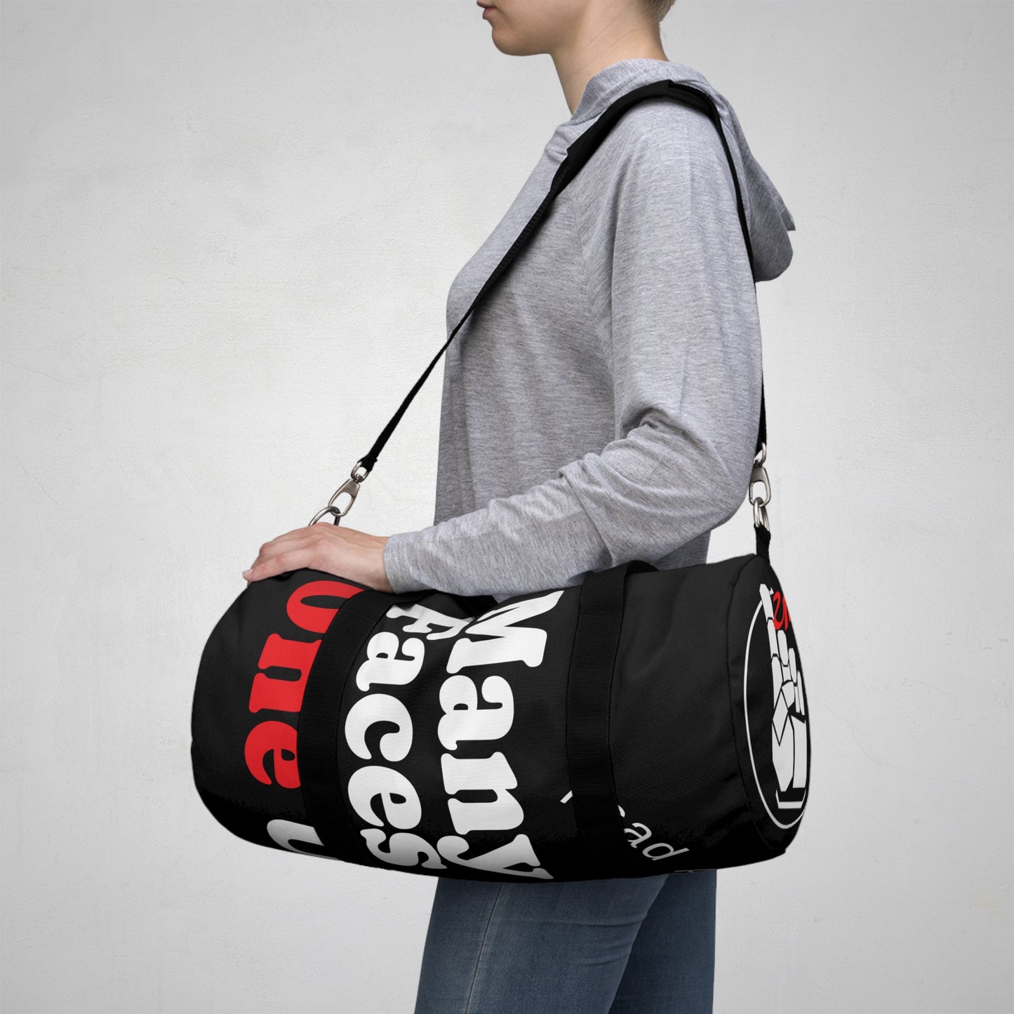 "Many Faces, Ones Ummah"- Duffel Bag for Gym, Travel, and Everyday Use