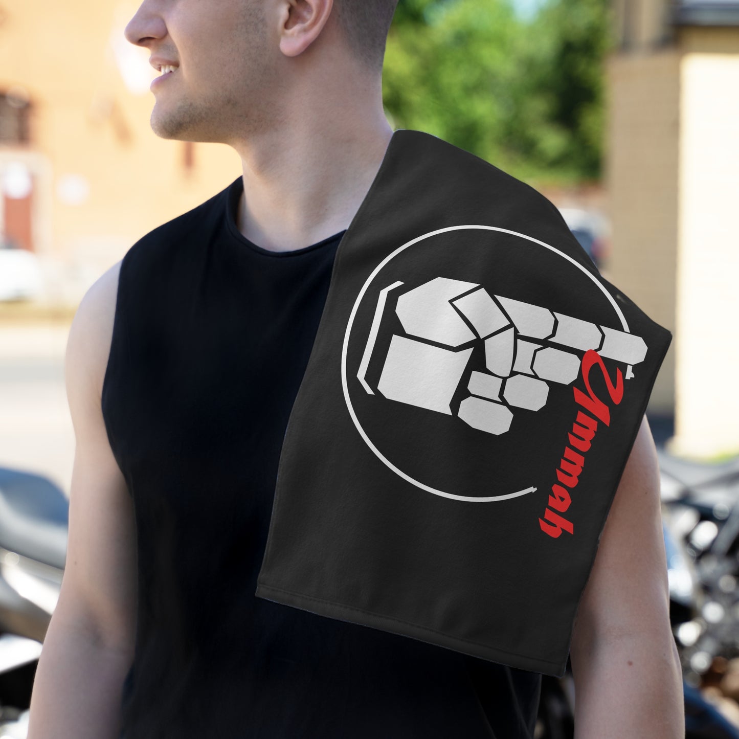 One Ummah Black Towel