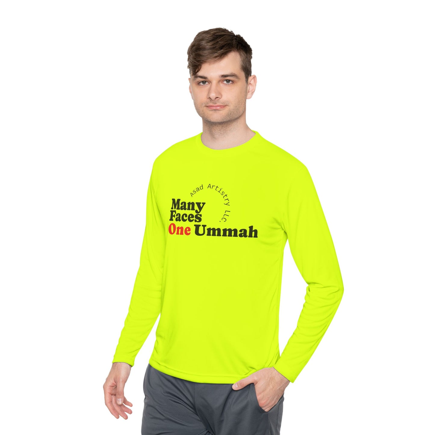 One Ummah Unisex Lightweight Long Sleeve Tee – Comfort, Style, and Unity in Every Wear