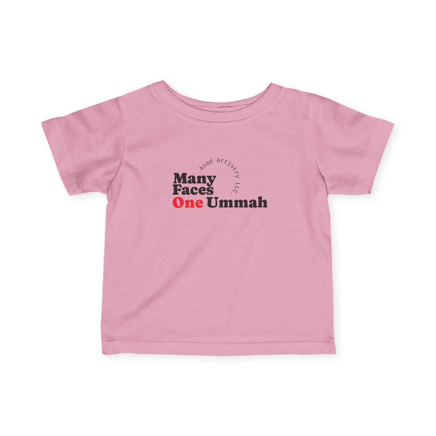 Many Faces One Ummah Infant Fine Jersey Tee – Softness That Speaks Unity