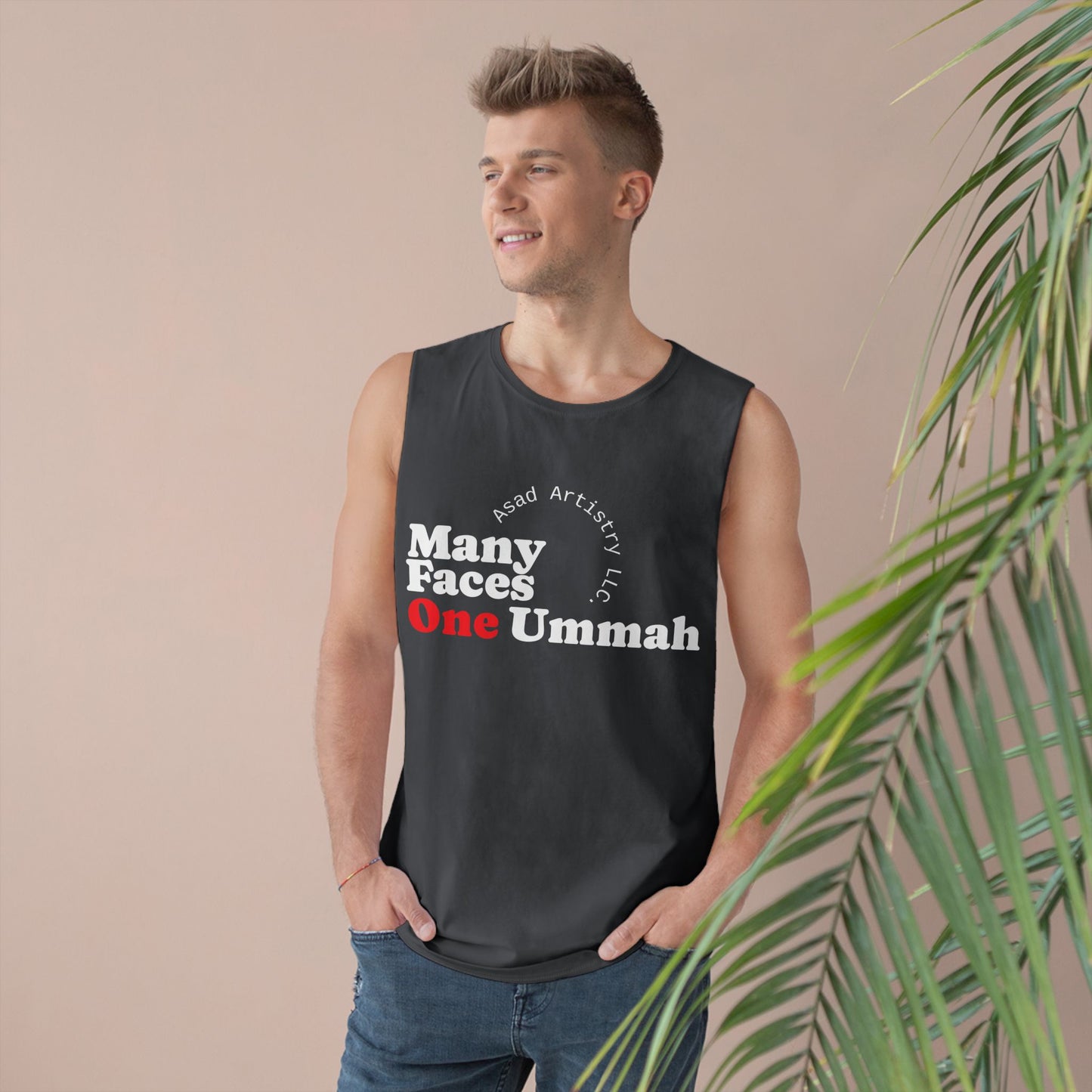 Many Faces One Ummah Unisex Barnard Tank – Unite in Comfort and Style