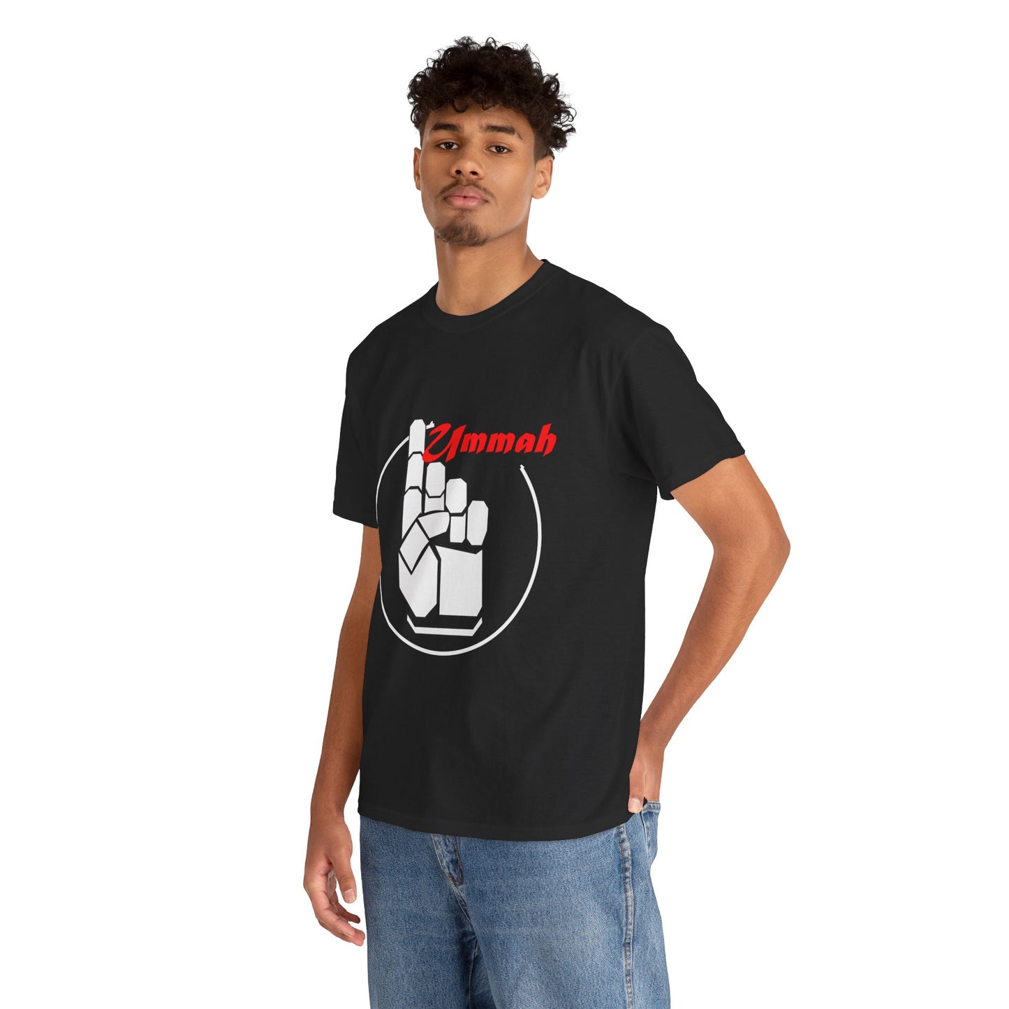 Unisex Heavy Cotton T-Shirt – "Many Faces, One Ummah"