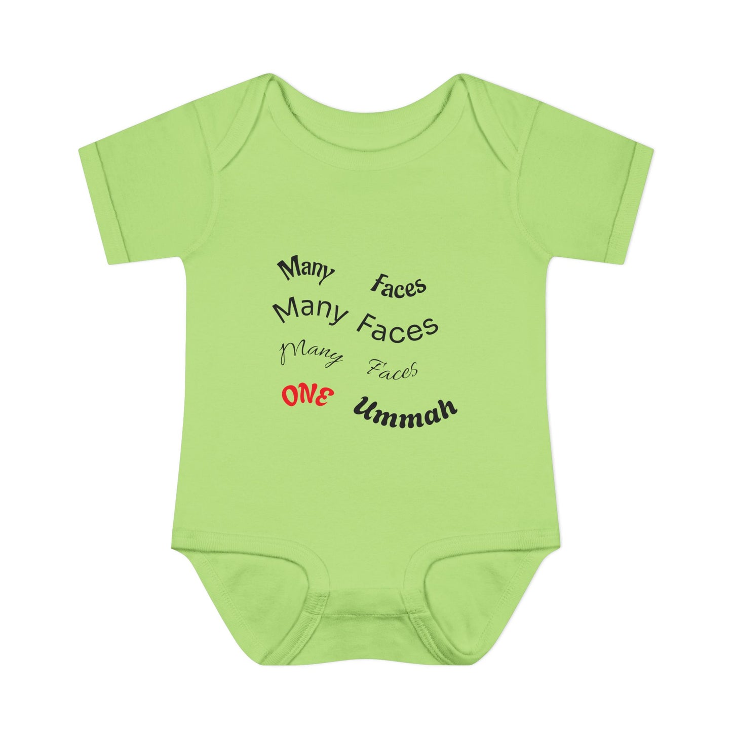 Many Faces One Ummah Infant Baby Rib Bodysuit – Joyful Comfort, United From the Start