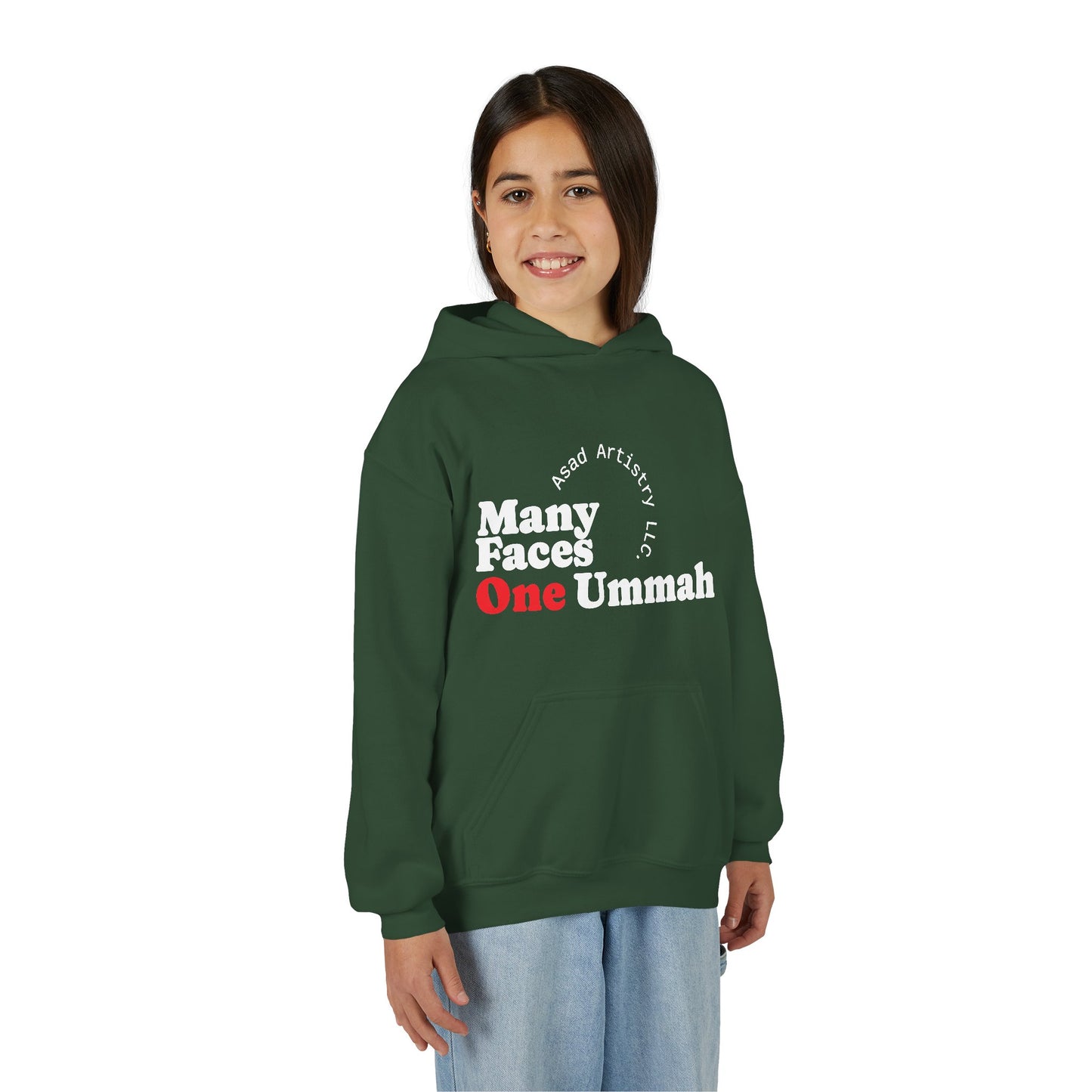 Youth Hoodie – Many Faces, One Ummah: Unity in Comfort