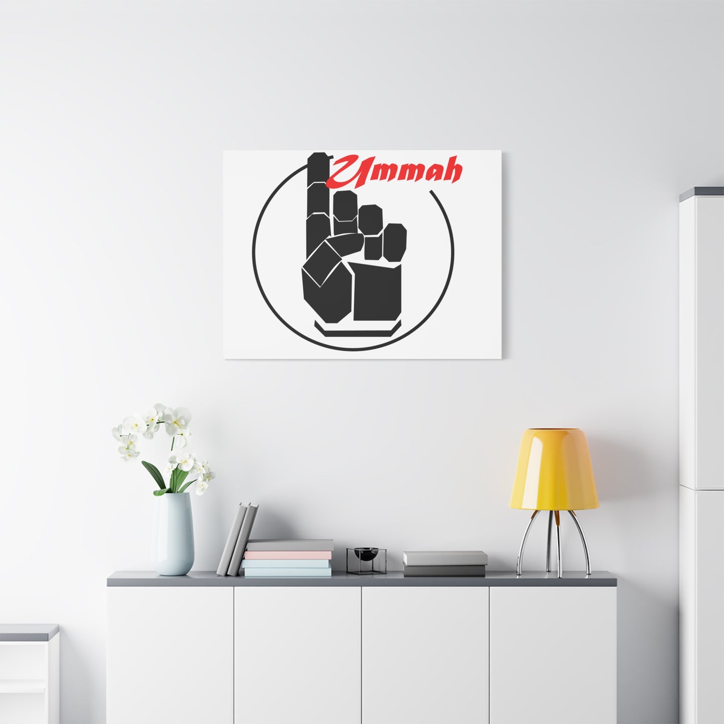 One Ummah Wall Canvas – Unity Through Faith