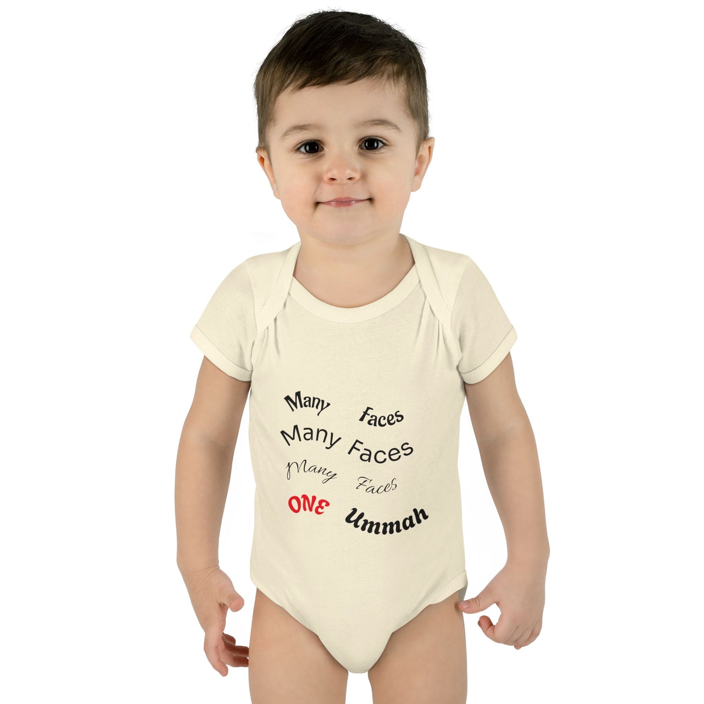 Many Faces One Ummah Infant Baby Rib Bodysuit – Joyful Comfort, United From the Start
