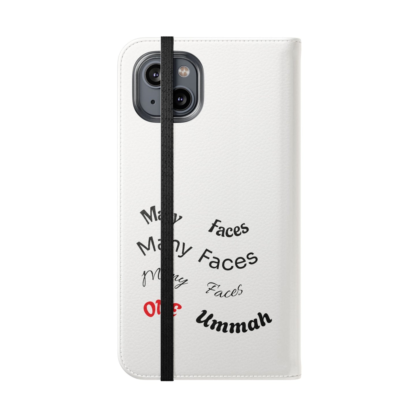 Many Faces, One Ummah Flip Case — where purpose meets protection.