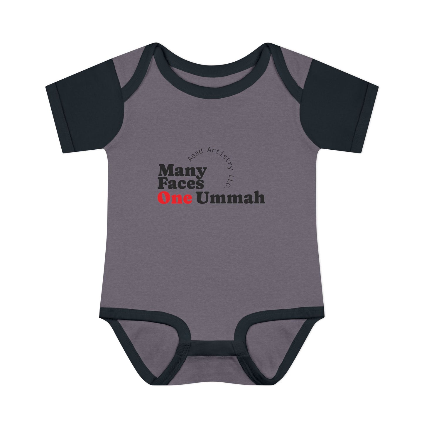 Many Faces One Ummah Infant Bodysuit – Softness, Simplicity, and Unity from Day One
