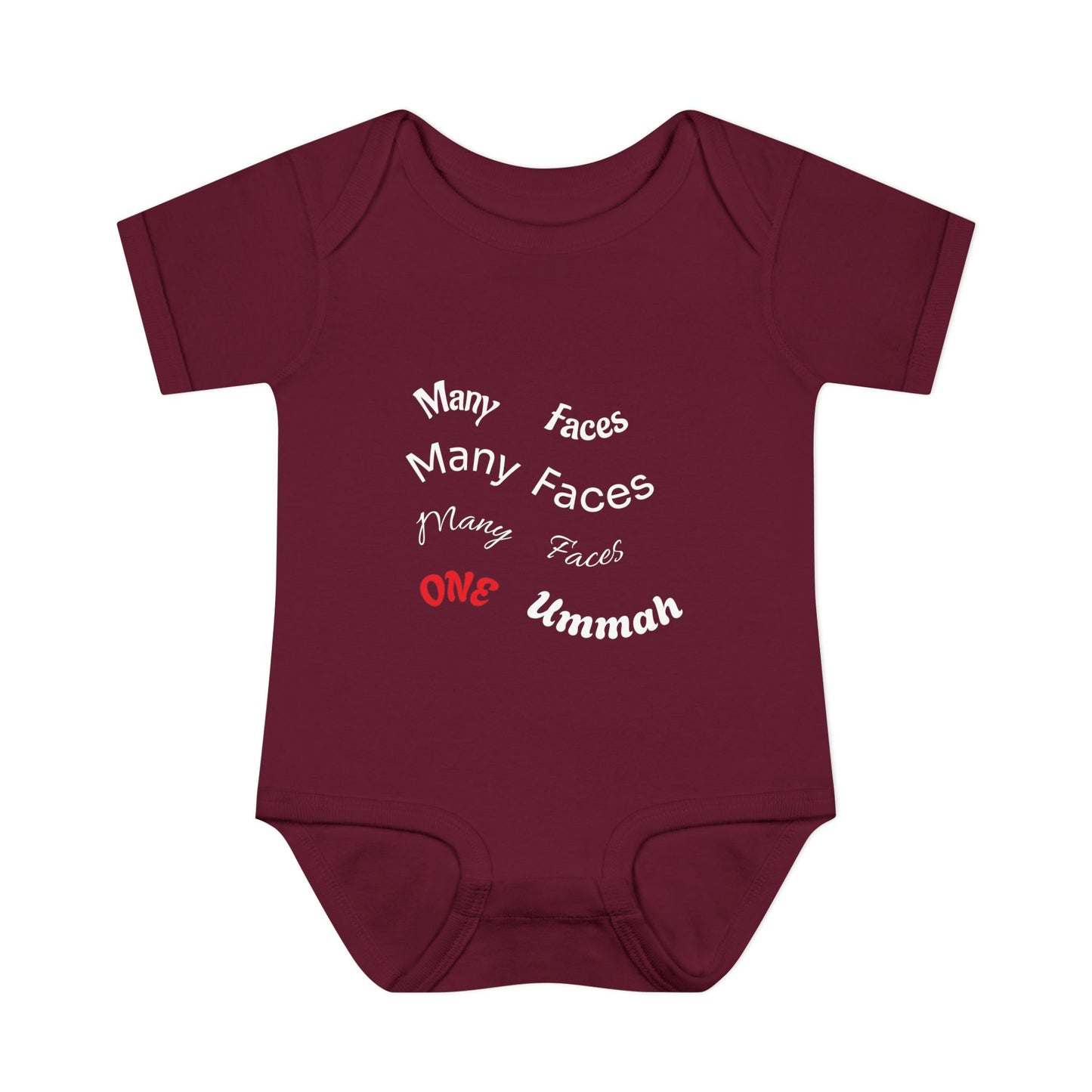 Many Faces One Ummah Infant Baby Rib Bodysuit – Joyful Comfort, United From the Start
