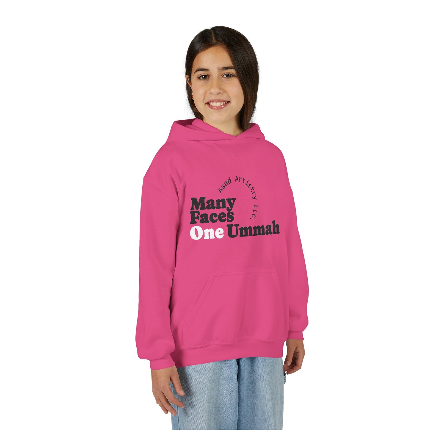 Youth Hoodie – Many Faces, One Ummah: Unity in Comfort