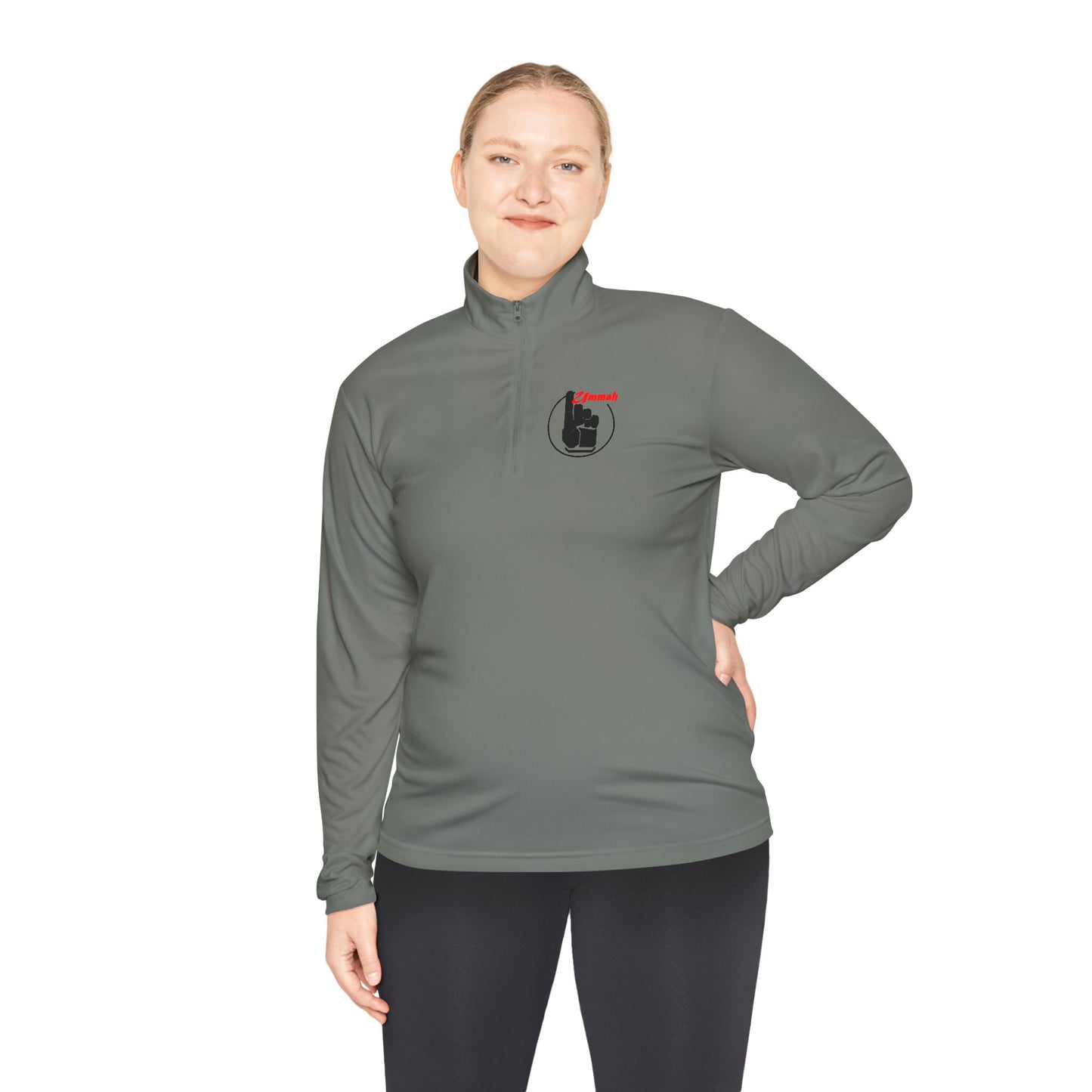 One Ummah Unisex Quarter-Zip Pullover – Performance, Style, and Unity