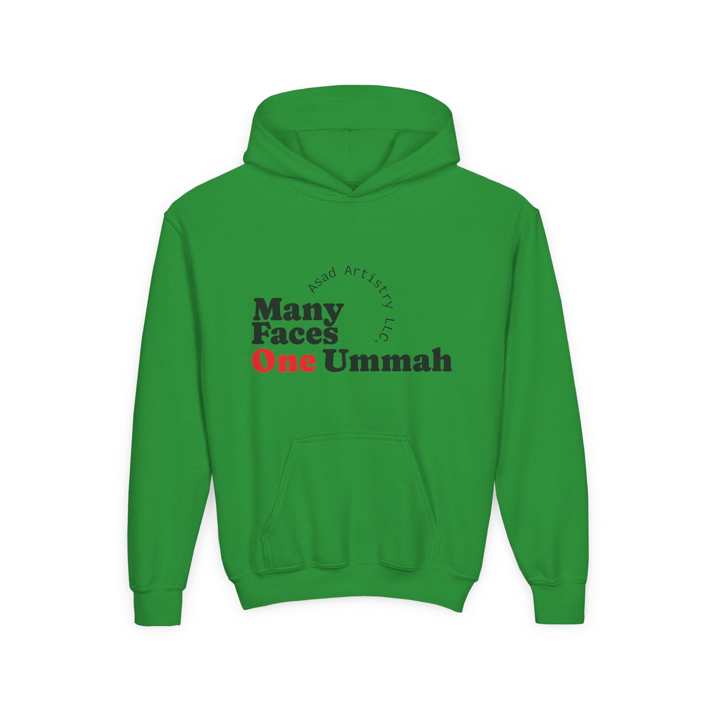 Youth Hoodie – Many Faces, One Ummah: Unity in Comfort