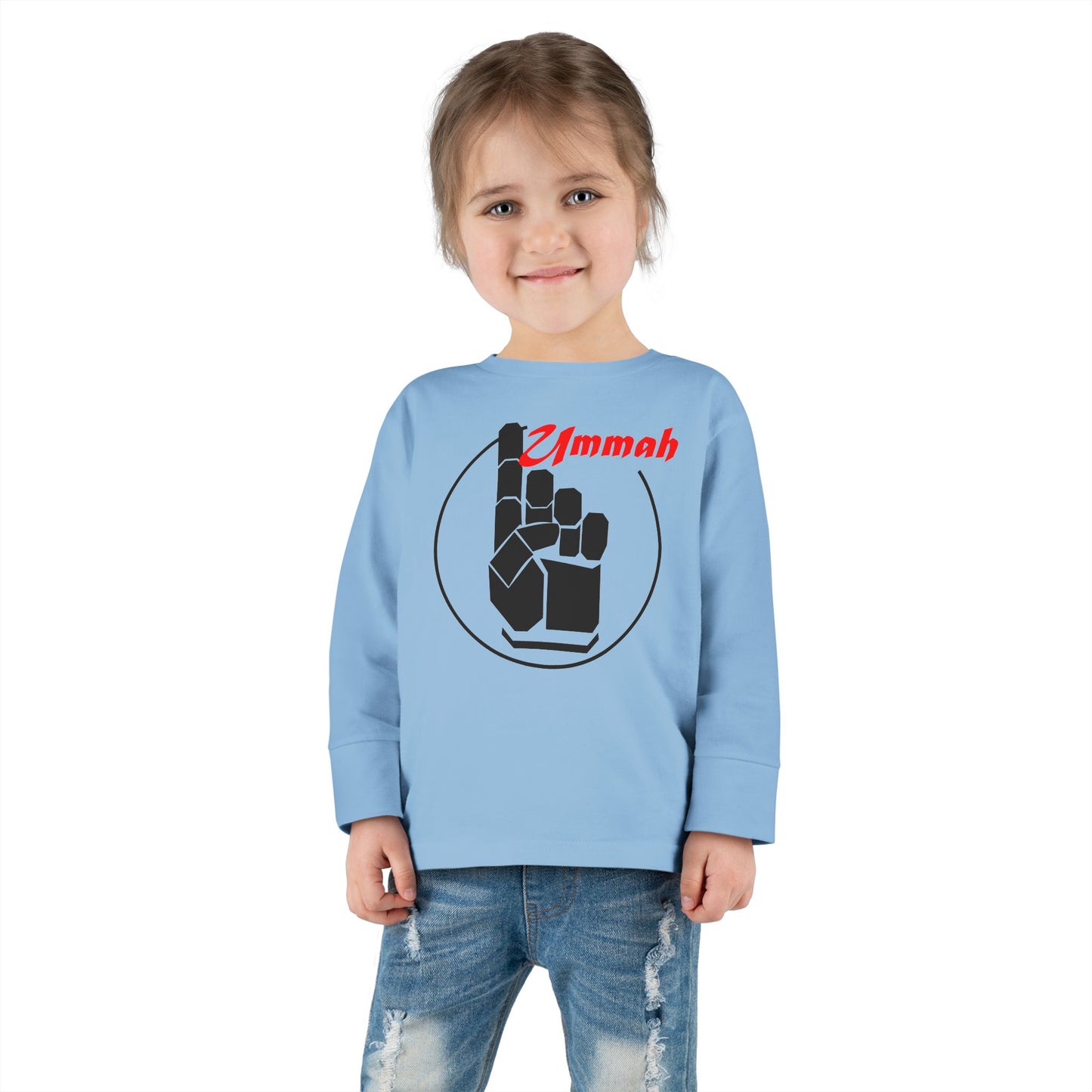 Many Faces One Ummah Toddler Long Sleeve Tee – Where Comfort Meets Community