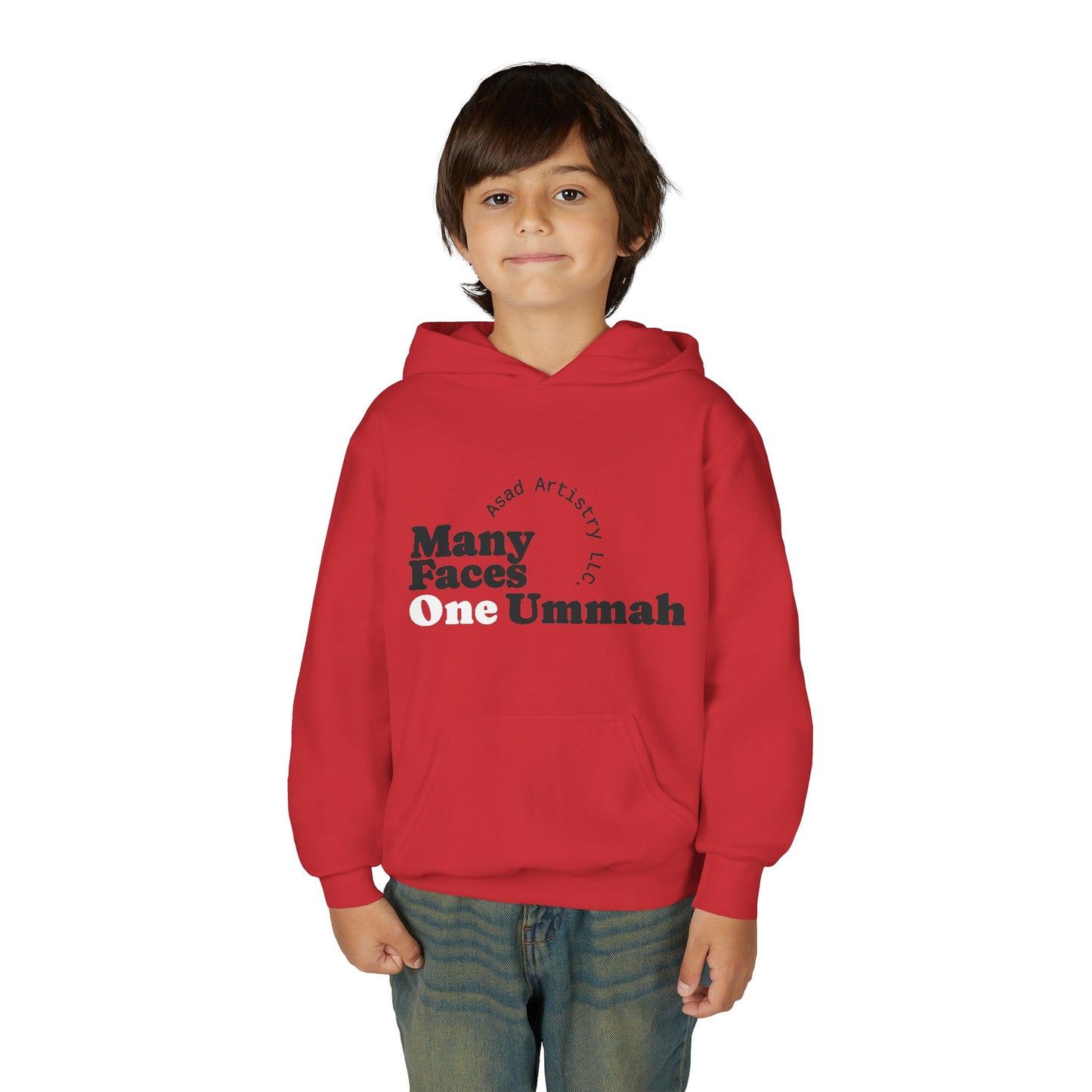 Youth Hoodie – Many Faces, One Ummah: Unity in Comfort