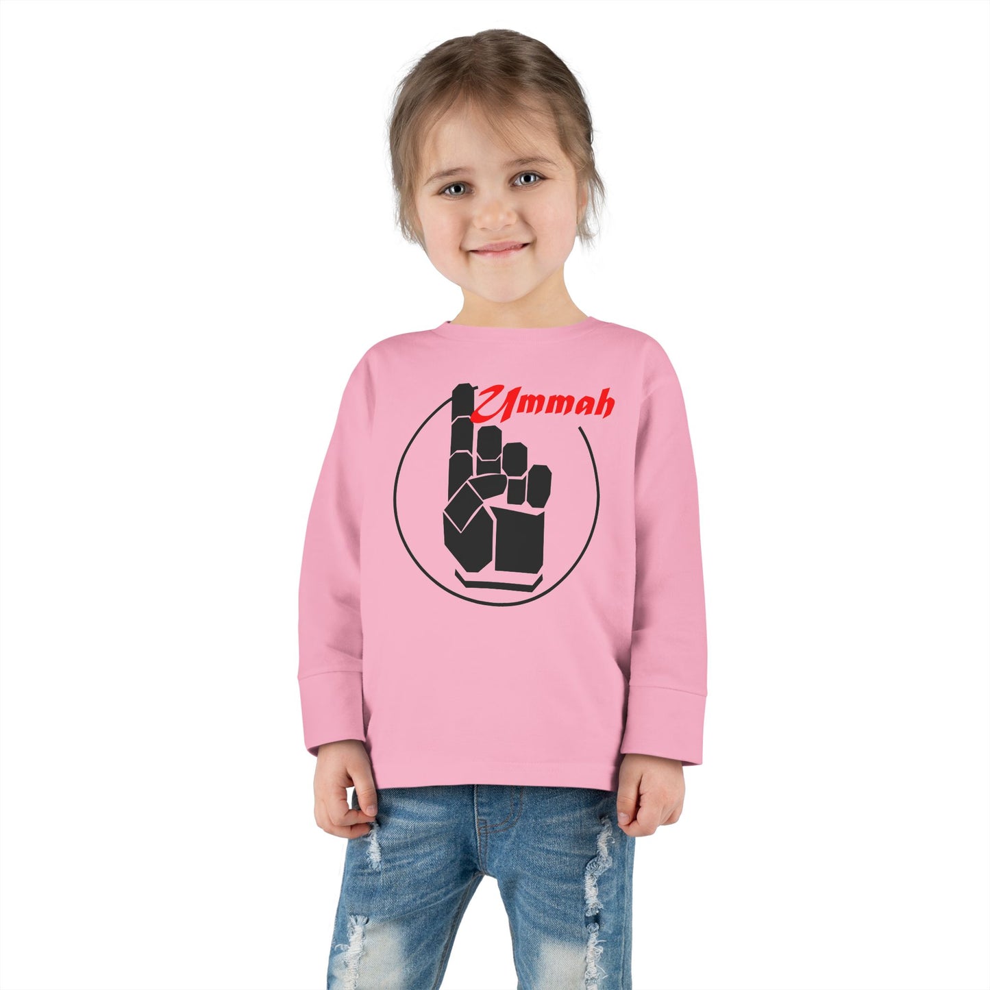 Many Faces One Ummah Toddler Long Sleeve Tee – Where Comfort Meets Community