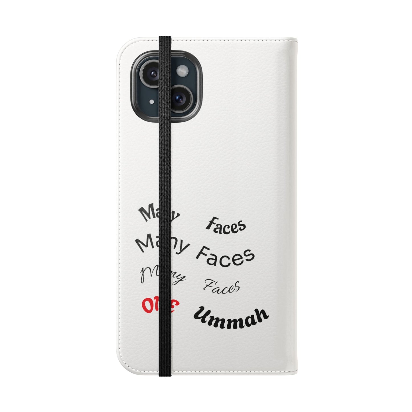 Many Faces, One Ummah Flip Case — where purpose meets protection.