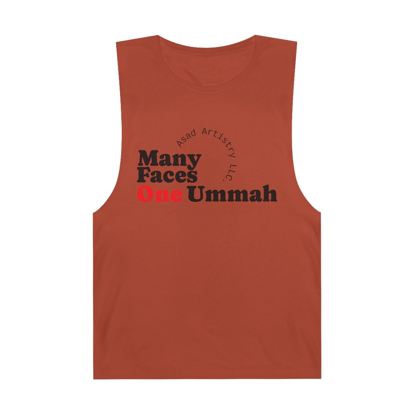 Many Faces One Ummah Unisex Barnard Tank – Unite in Comfort and Style