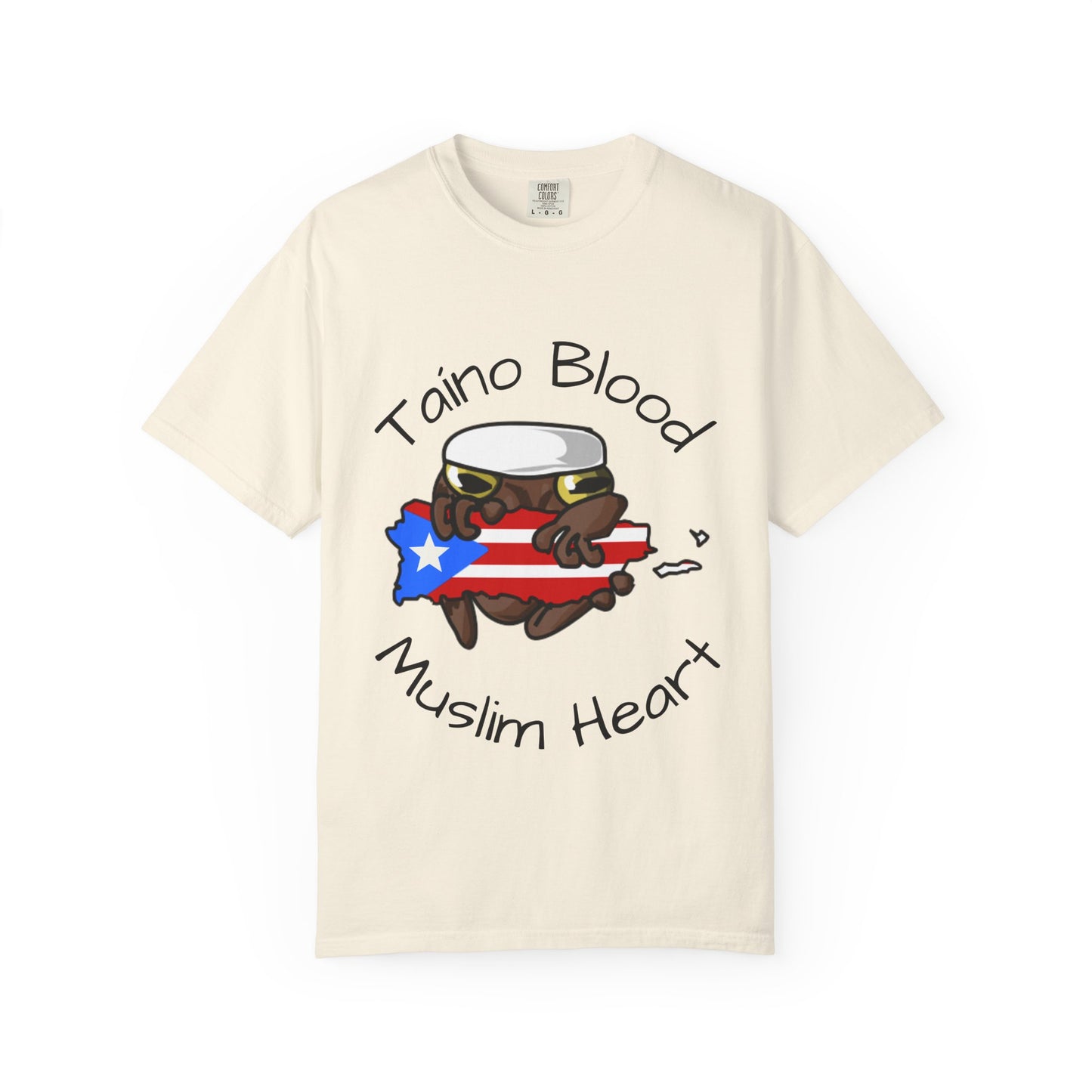 “Taíno Blood, Muslim Heart.”-Puerto Rican Muslim graphic Tee