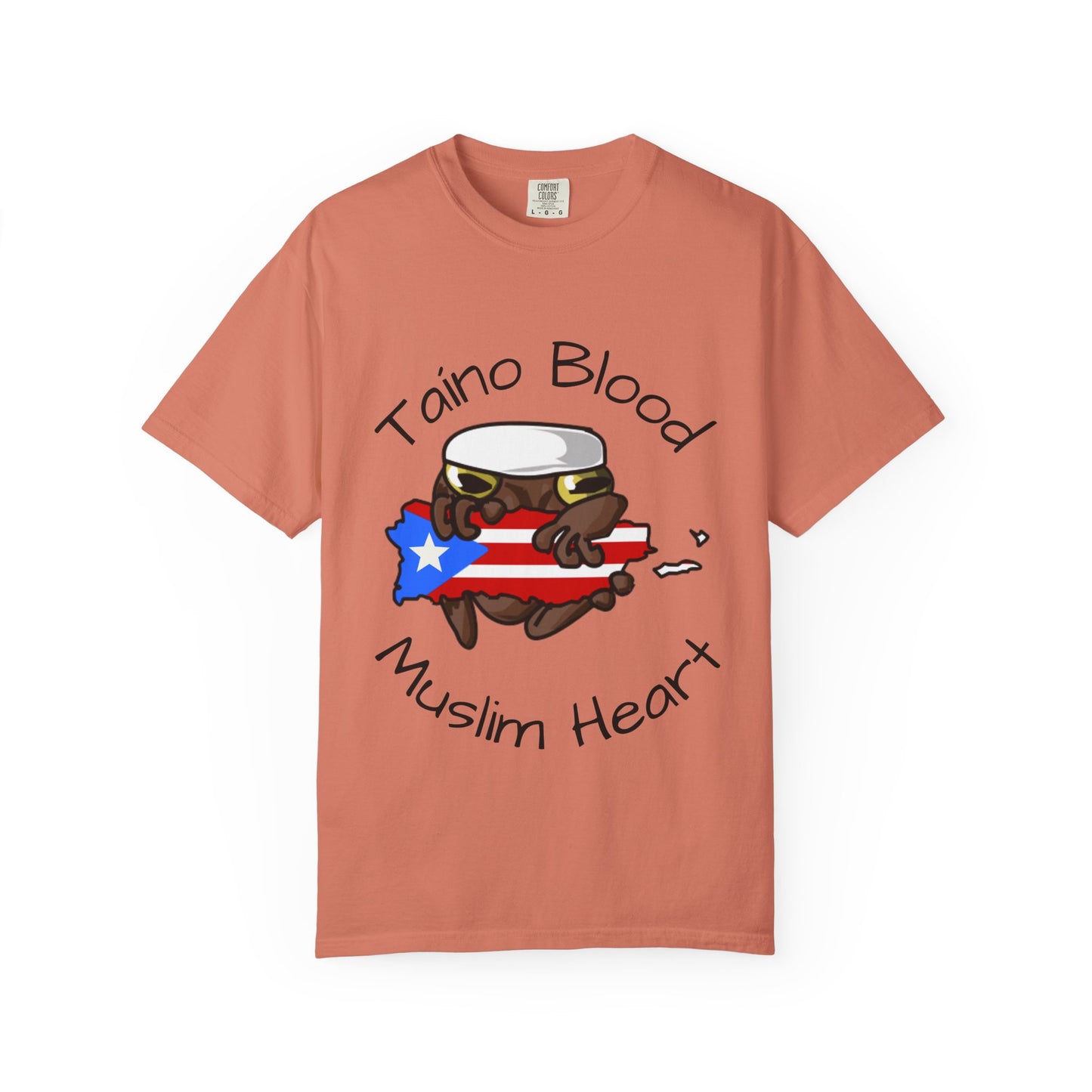 “Taíno Blood, Muslim Heart.”-Puerto Rican Muslim graphic Tee