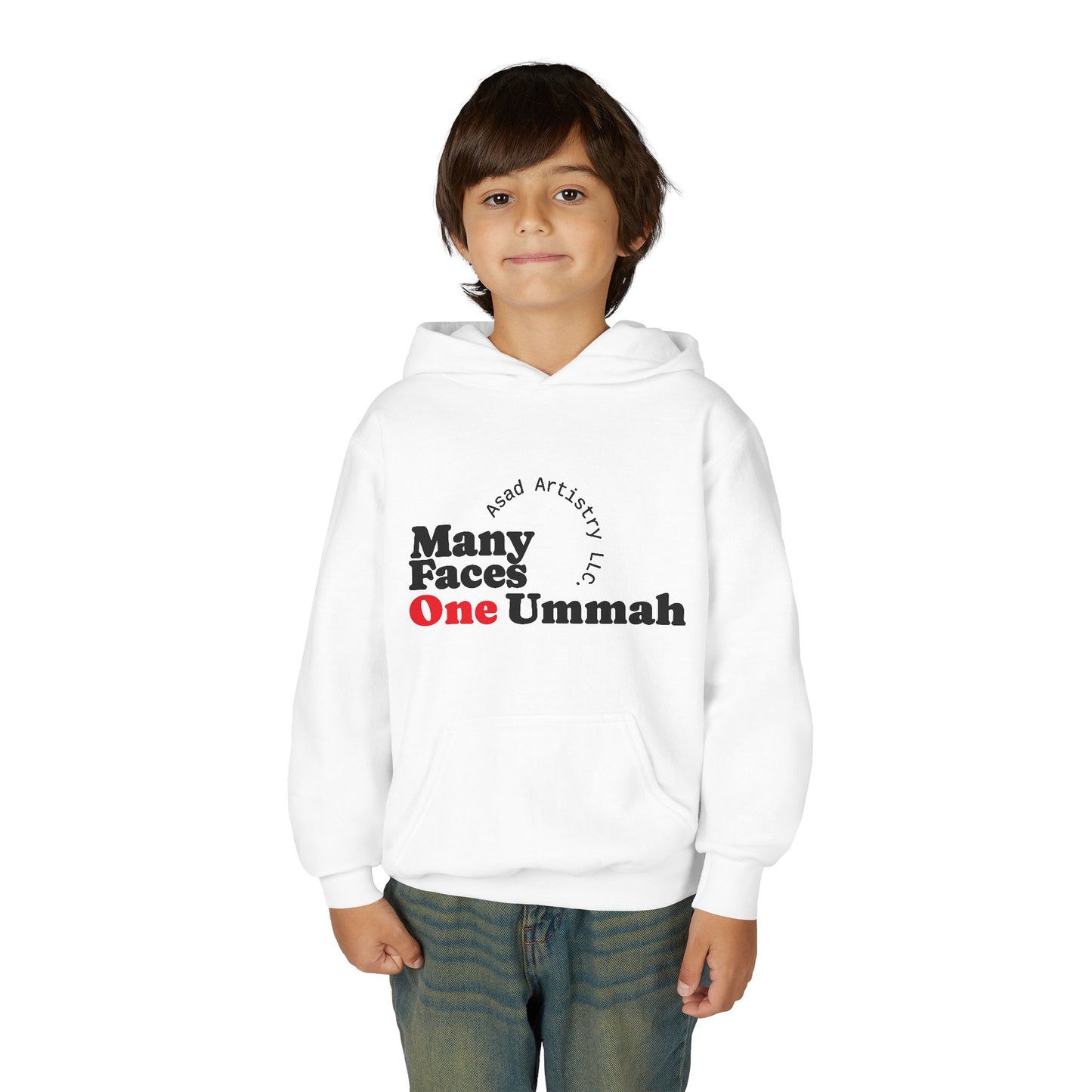 Youth Hoodie – Many Faces, One Ummah: Unity in Comfort