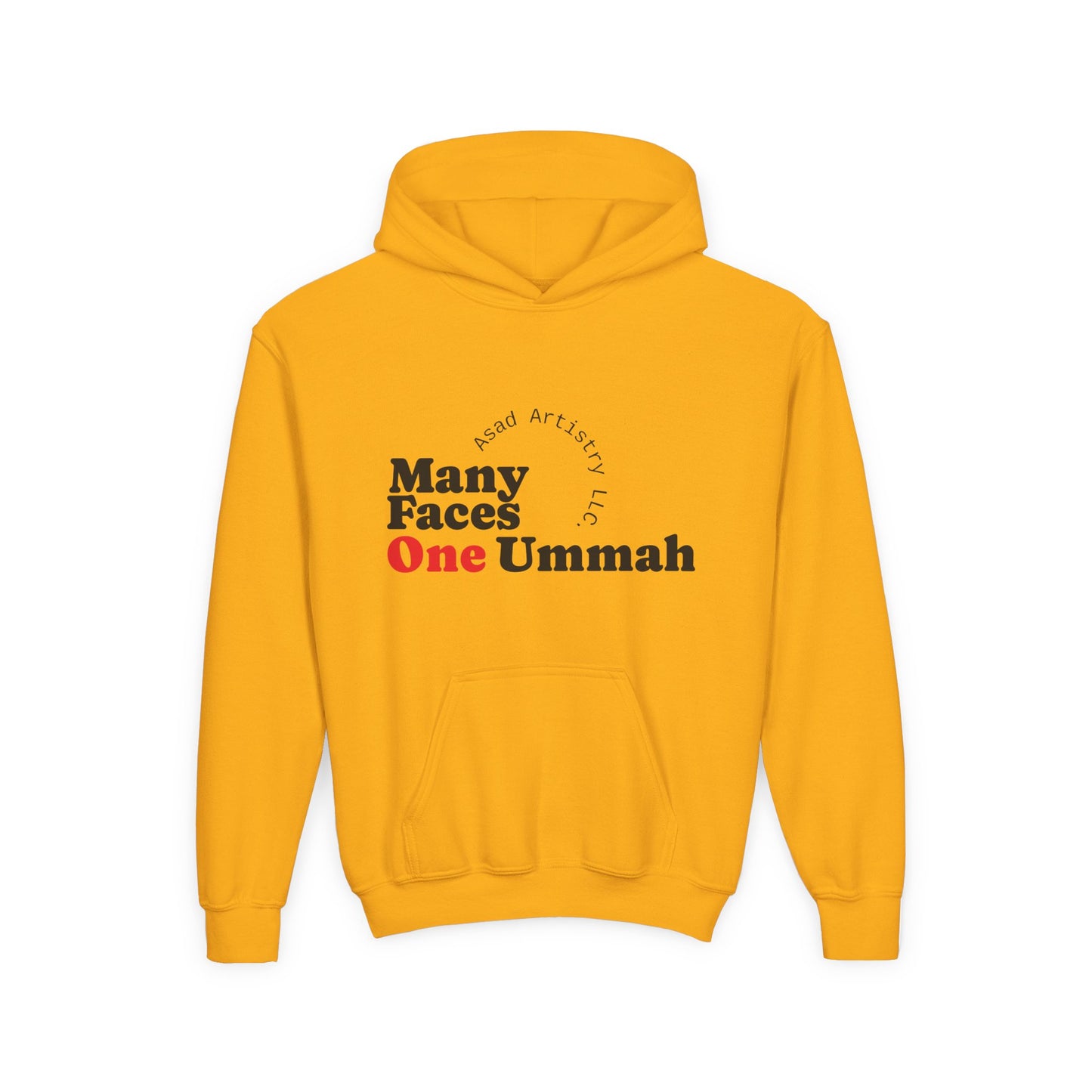 Youth Hoodie – Many Faces, One Ummah: Unity in Comfort