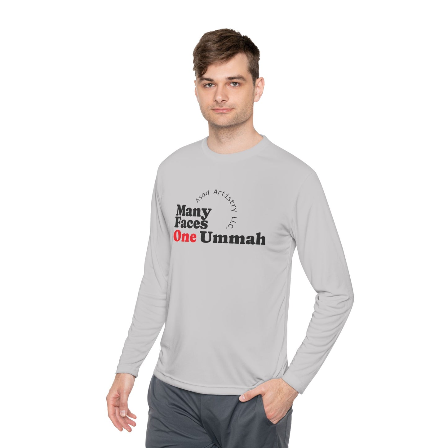 One Ummah Unisex Lightweight Long Sleeve Tee – Comfort, Style, and Unity in Every Wear