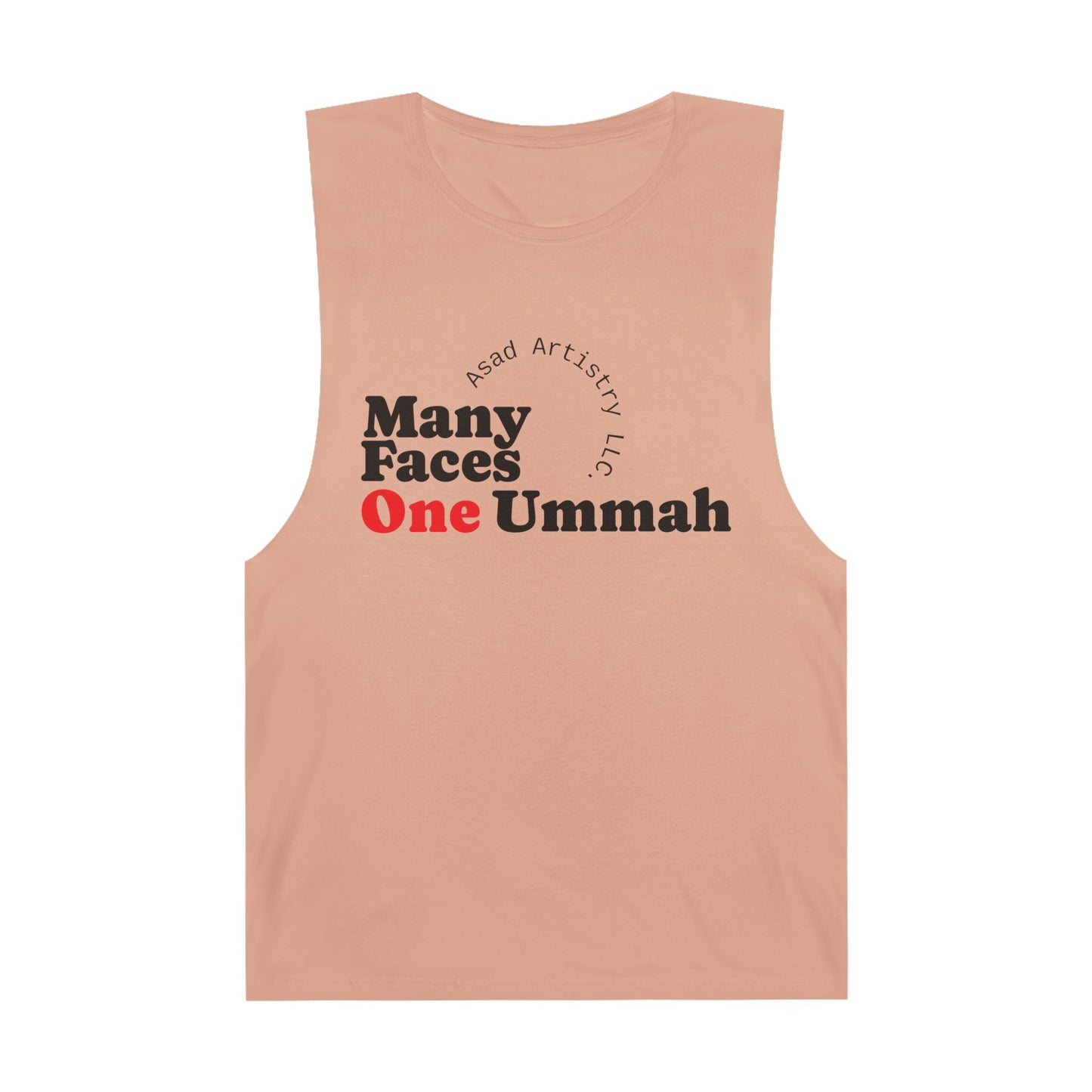 Many Faces One Ummah Unisex Barnard Tank – Unite in Comfort and Style