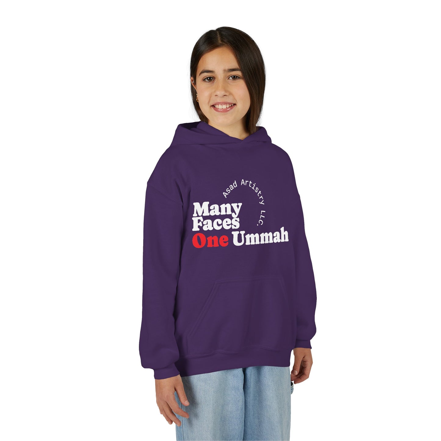 Youth Hoodie – Many Faces, One Ummah: Unity in Comfort