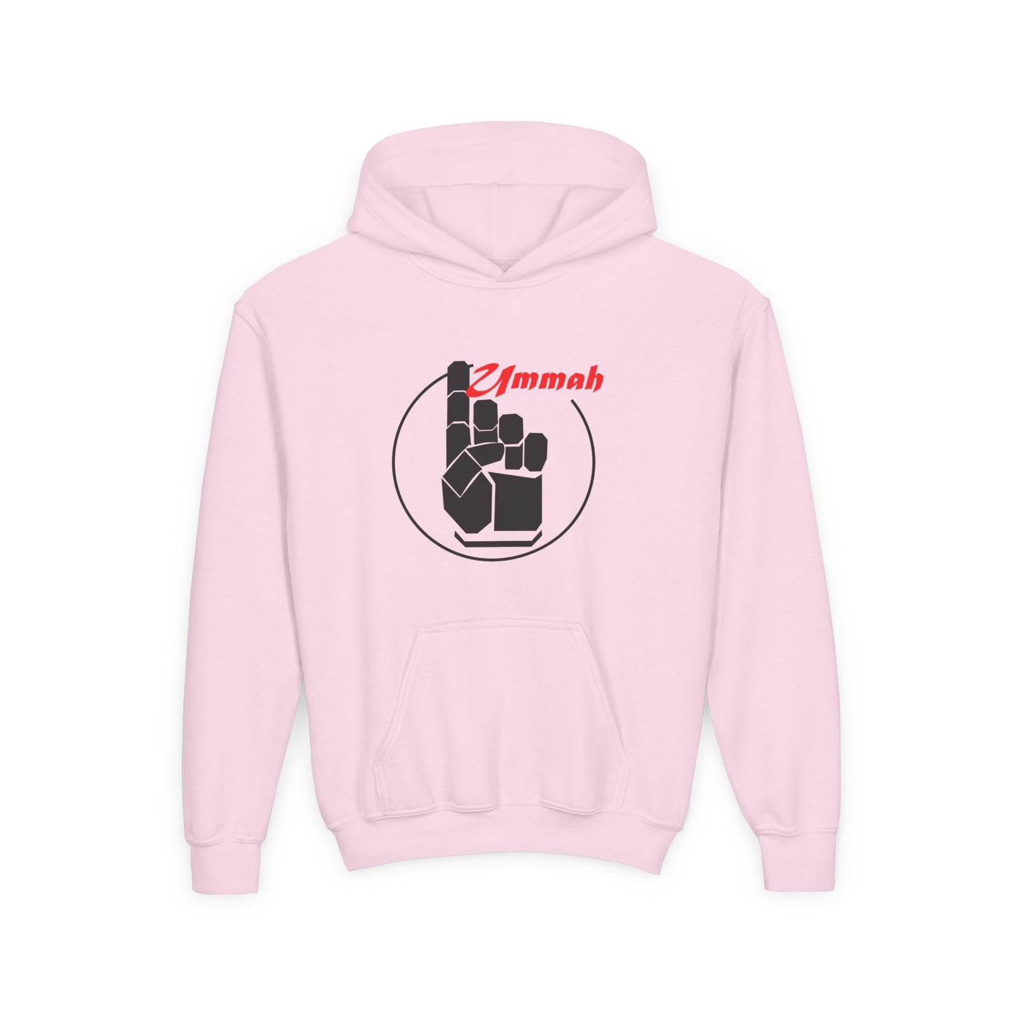 Youth Hooded Sweatshirt with 'Ummah' Graphic - Cozy & Stylish for All Occasions