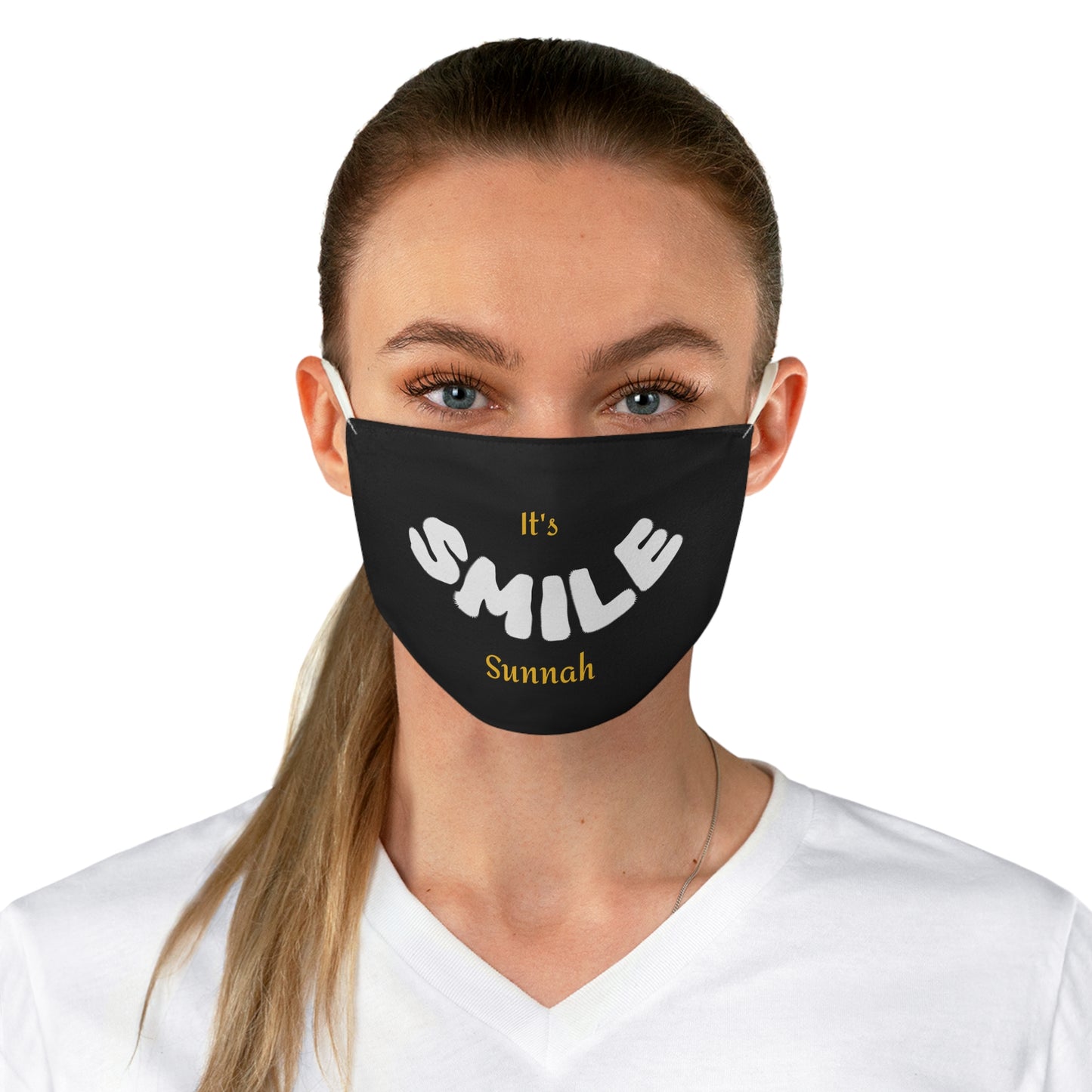 "Smile, It's Sunnah"-Fabric Face Mask