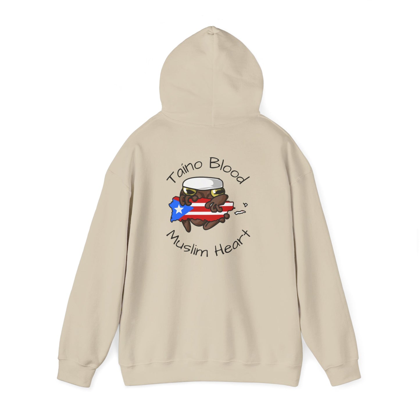 Puerto Rican Muslim Hoodie – Taino Blood, Muslim Heart