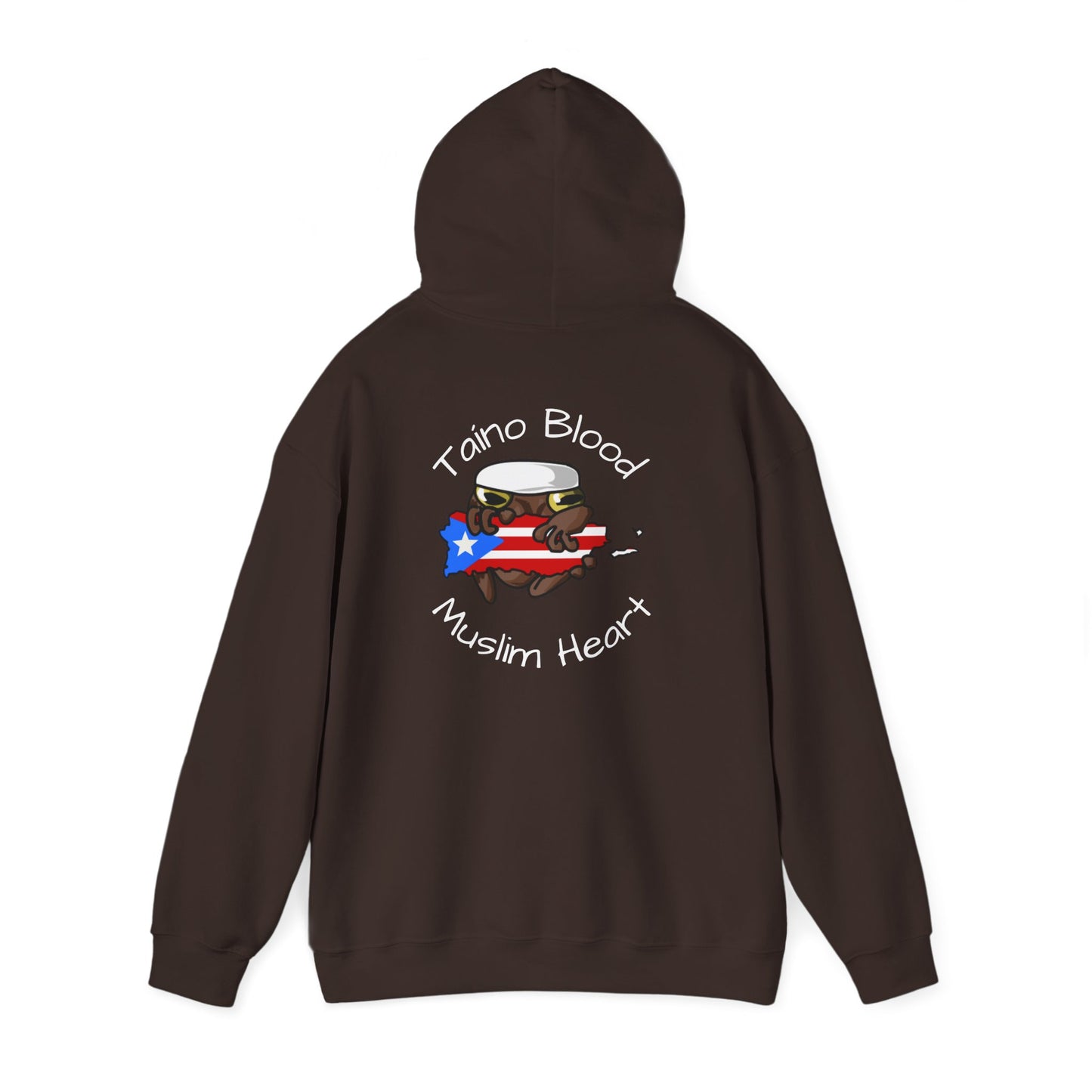 Puerto Rican Muslim Hoodie – Taino Blood, Muslim Heart