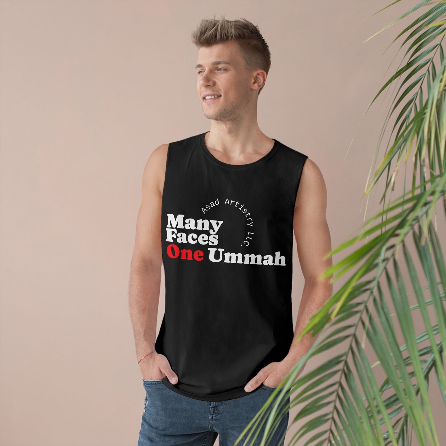 Many Faces One Ummah Unisex Barnard Tank – Unite in Comfort and Style