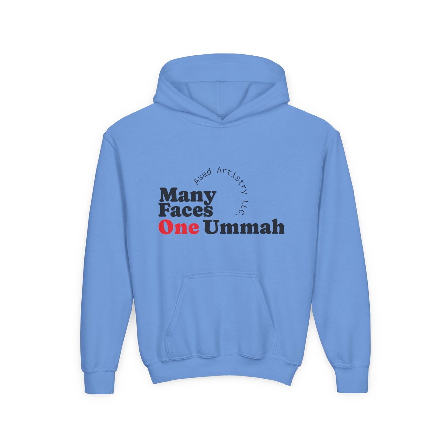 Youth Hoodie – Many Faces, One Ummah: Unity in Comfort