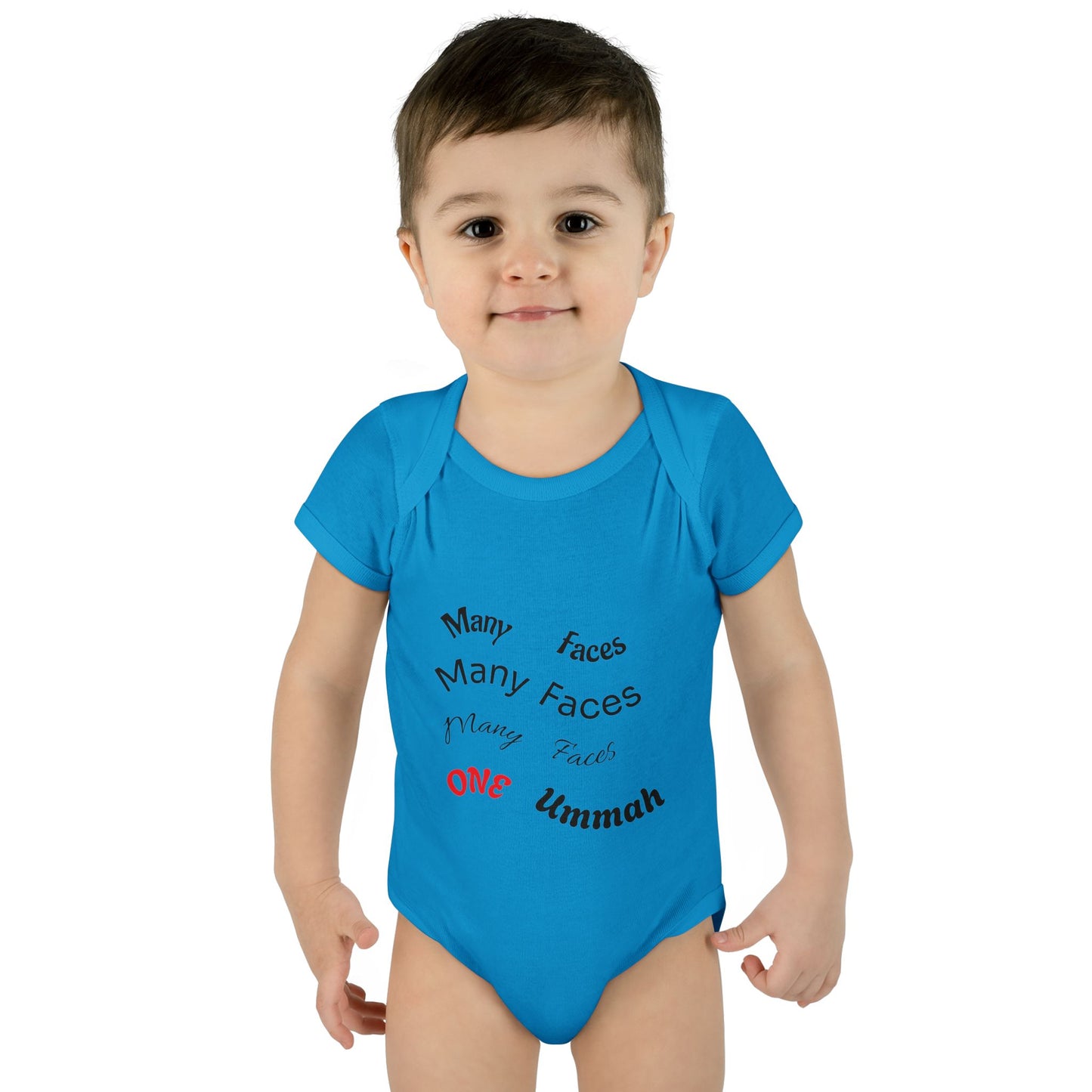 Many Faces One Ummah Infant Baby Rib Bodysuit – Joyful Comfort, United From the Start