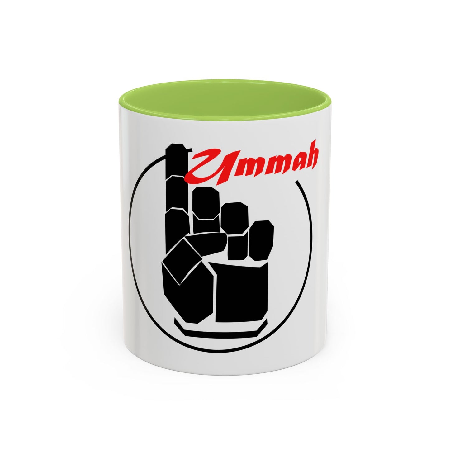 Black Logo-One Ummah Accent Coffee Mug – Sip with Unity