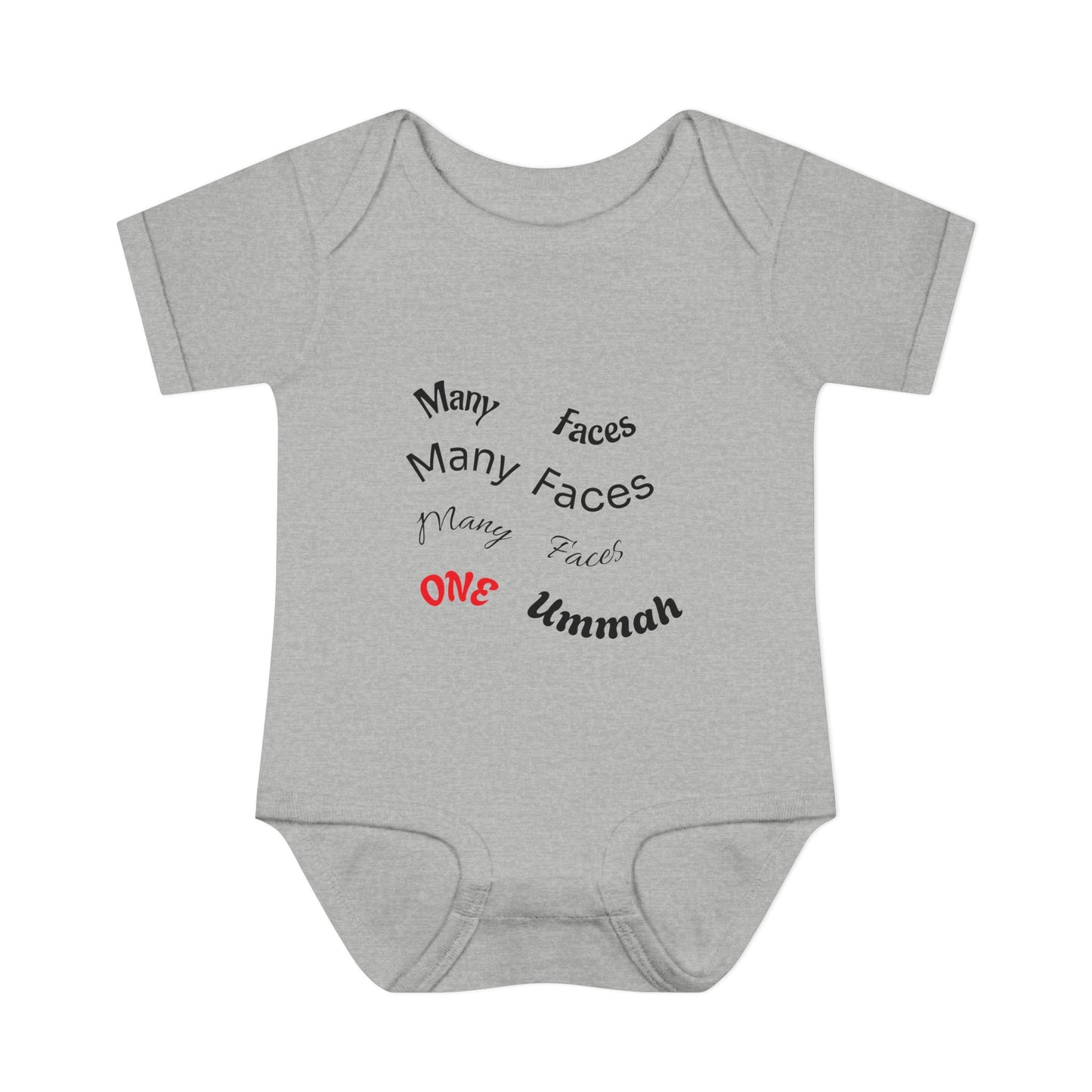 Many Faces One Ummah Infant Baby Rib Bodysuit – Joyful Comfort, United From the Start