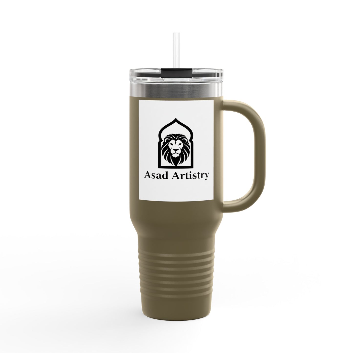 Asad Artistry Insulated Travel Mug – Roar Through Your Day