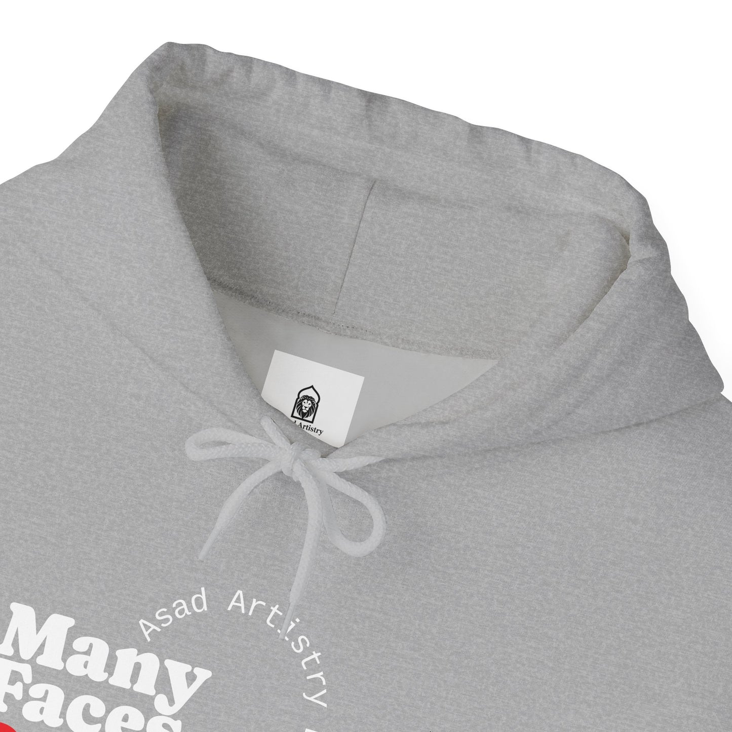 Unisex Heavy Blend Hoodie – "Many Faces, One Ummah"