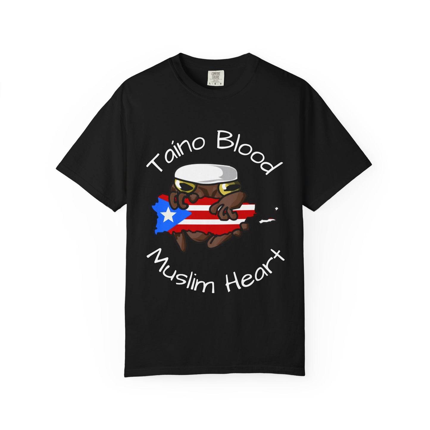 “Taíno Blood, Muslim Heart.”-Puerto Rican Muslim graphic Tee