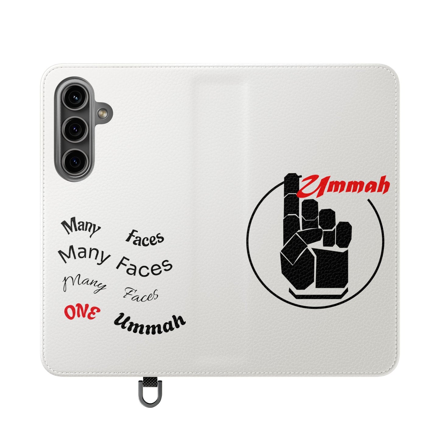 Many Faces, One Ummah Flip Case — where purpose meets protection.