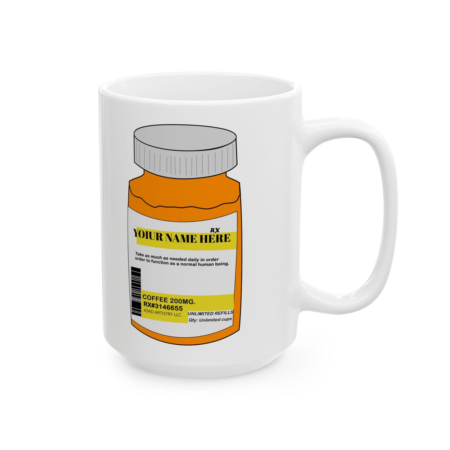 Your Daily Dose – Custom Prescription Coffee Mug