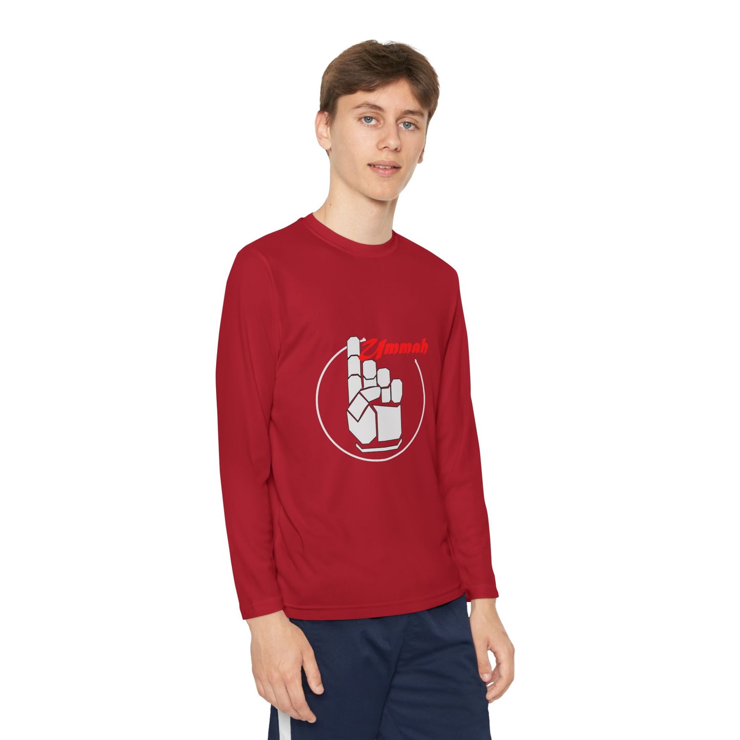 Youth Long Sleeve Faith Tee - Ummah Unity Design